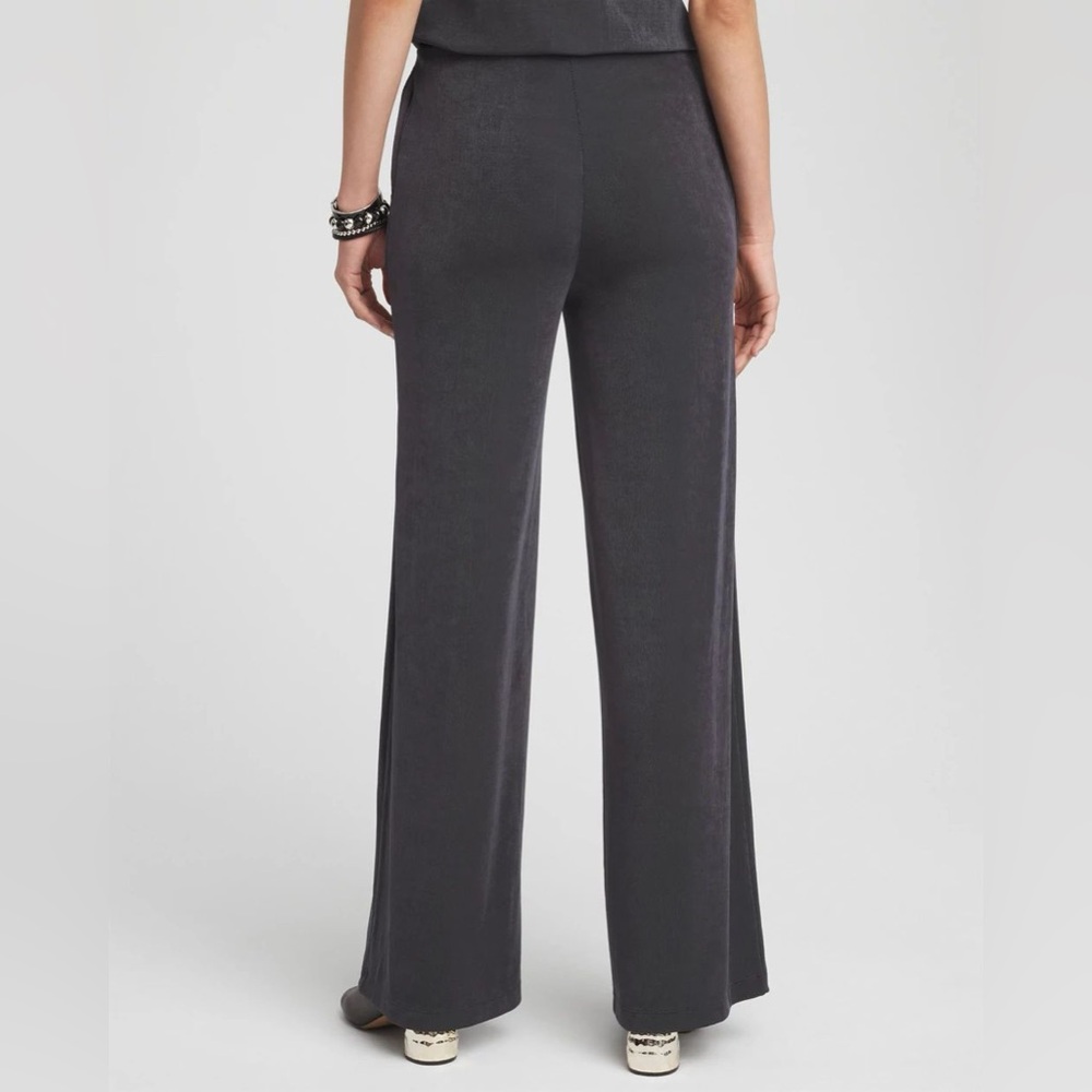 NWT Chico’s Travelers Wide Leg Pocket Pants in Lavastone Size 3R XL Regular - Picture 3 of 13